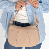 Smooth Crossbody Bag- Nude - Ana Patricia Boutique