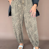 Leopard Terry Joggers