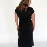 Scuba Midi Dress- Black - Ana Patricia Boutique