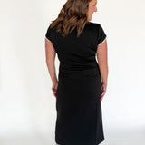 Scuba Midi Dress- Black - Ana Patricia Boutique
