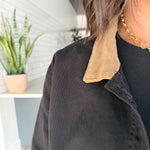 Twill Barn Jacket- Black - Ana Patricia Boutique