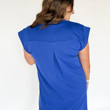 Align Track Dress- Blue
