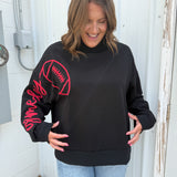 Gameday Embroidery Mock Neck