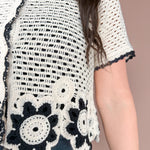 Floral Hem Crochet Top - Ana Patricia Boutique