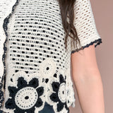 Floral Hem Crochet Top - Ana Patricia Boutique