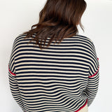 Navy Stripe Sweater