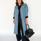 Denim Trench Coat - Ana Patricia Boutique