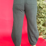 Fleece Jogger Sweatpants-Dk. Green