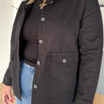 Twill Barn Jacket- Black - Ana Patricia Boutique