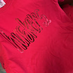 Huskers Metallic Tee- Red - Ana Patricia Boutique