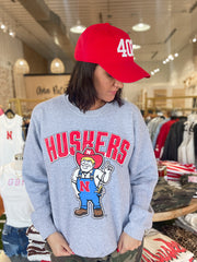 Herbie Husker Puff Crewneck