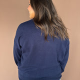 Goldendoodle Sweater-Navy