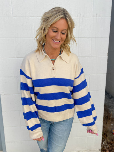 The Chrishall Sweater- Blue