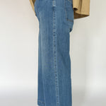 Pintuck Wide Leg Denim Jeans - Ana Patricia Boutique