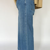 Pintuck Wide Leg Denim Jeans - Ana Patricia Boutique