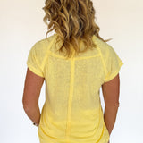 The Ivy Basic Tee- Yellow