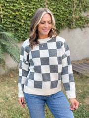 The Cora Sweater- Charcoal