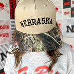 Nebraska Camo Hat - Ana Patricia Boutique