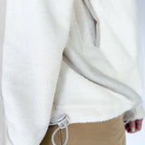 Fleece Half Zip Pullover- Ivory