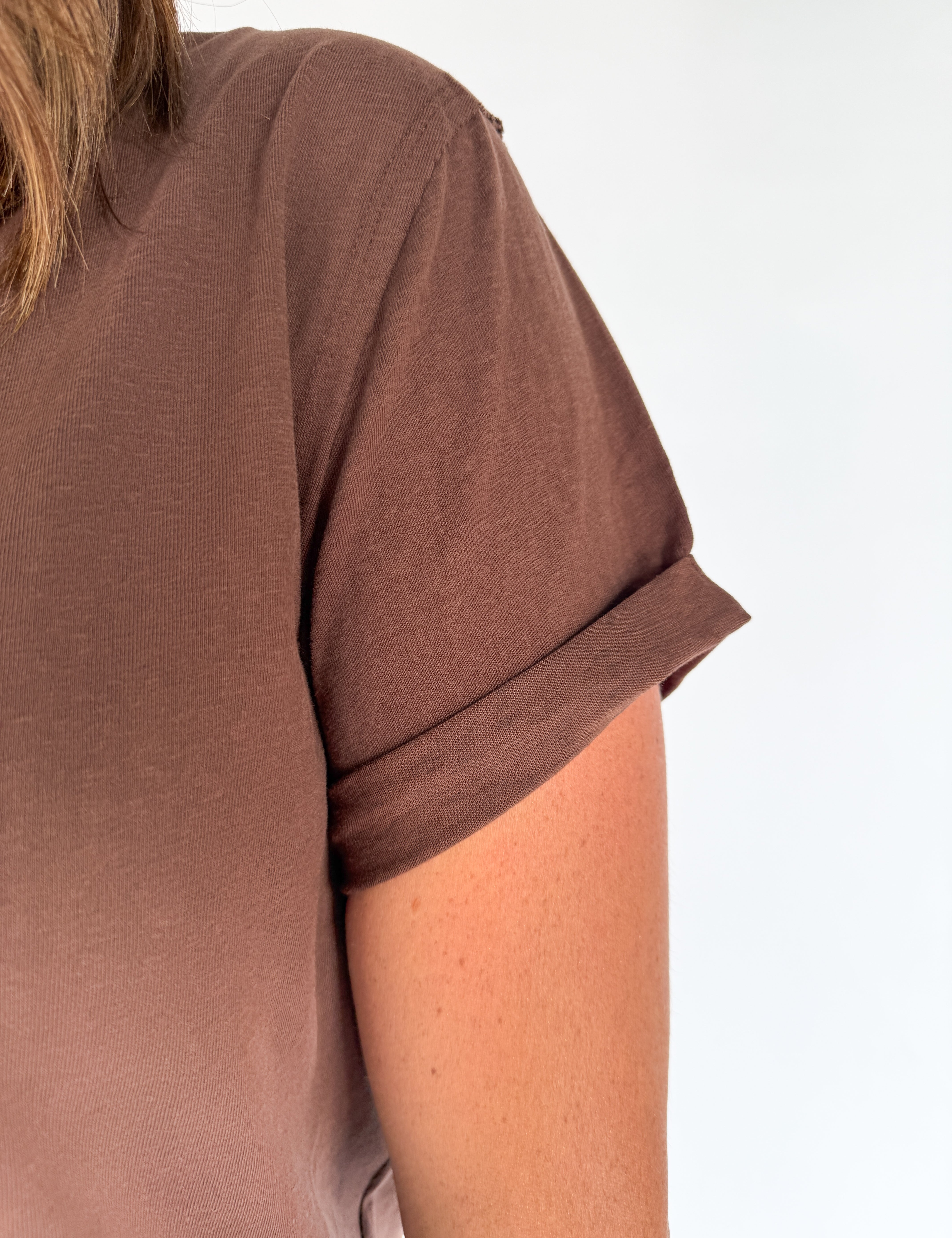 The Mali Basic Tee-Brown - Ana Patricia Boutique