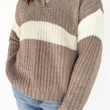 Chunky Knit Half Zip Sweater