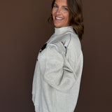 Mallard Duck Embroidered Mock Neck
