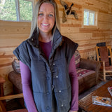 Oversized Puffer Vest- Black