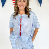 Gingham Set-Blue