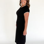 Scuba Midi Dress- Black - Ana Patricia Boutique
