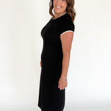 Scuba Midi Dress- Black - Ana Patricia Boutique