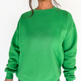 Crewneck Fleece-Green