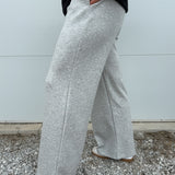 Soft Scuba Wide Pants- Grey
