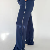 Modal Scuba Piping Pant-Navy