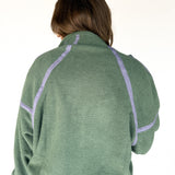 Fleece Half Zip Pullover- Green