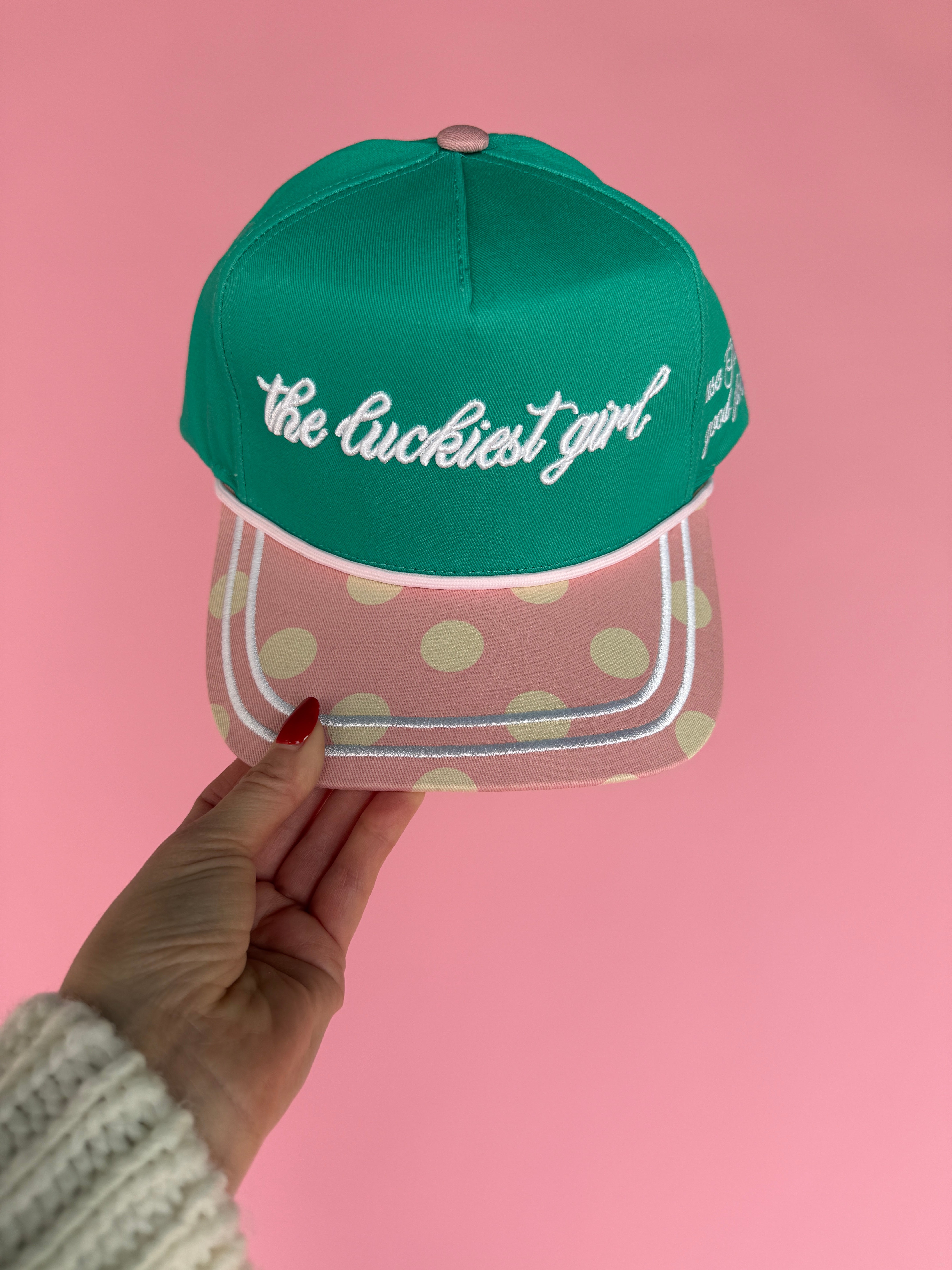 Luckiest Girl Trucker Hat - Ana Patricia Boutique