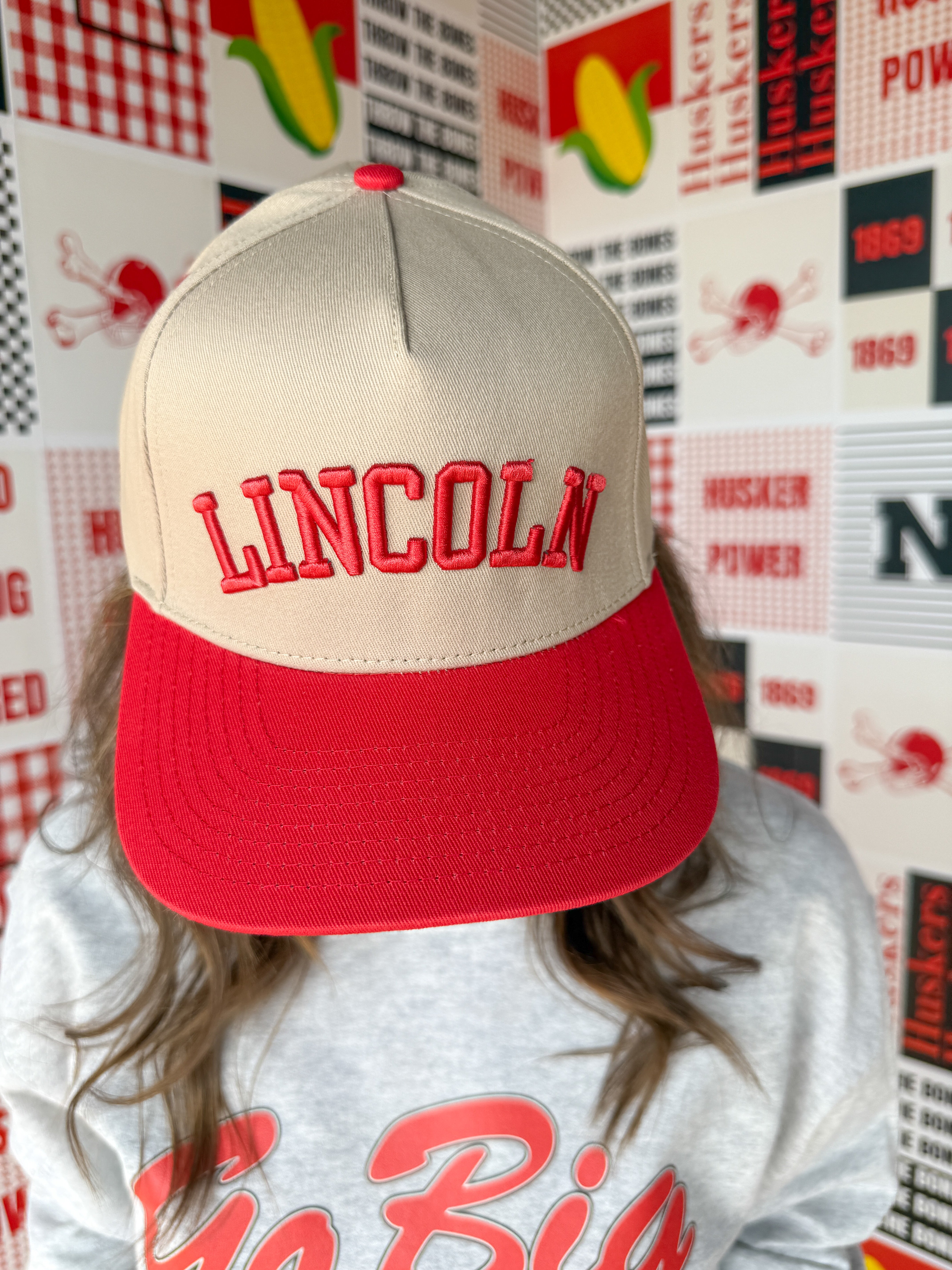 Lincoln Hat- Red - Ana Patricia Boutique
