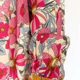 Woven Floral Blouse- Pink
