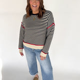 Navy Stripe Sweater