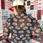 Mesh Football Top - Ana Patricia Boutique