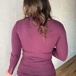 Essential Ribbed Top- Merlot - Ana Patricia Boutique