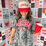 Huskers Camo Tee: Black/White - Ana Patricia Boutique