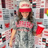 Huskers Camo Tee: Black/White - Ana Patricia Boutique