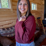 Henly Sweater- Burgundy