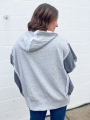 The Kate Hooded Pullvoer- Grey