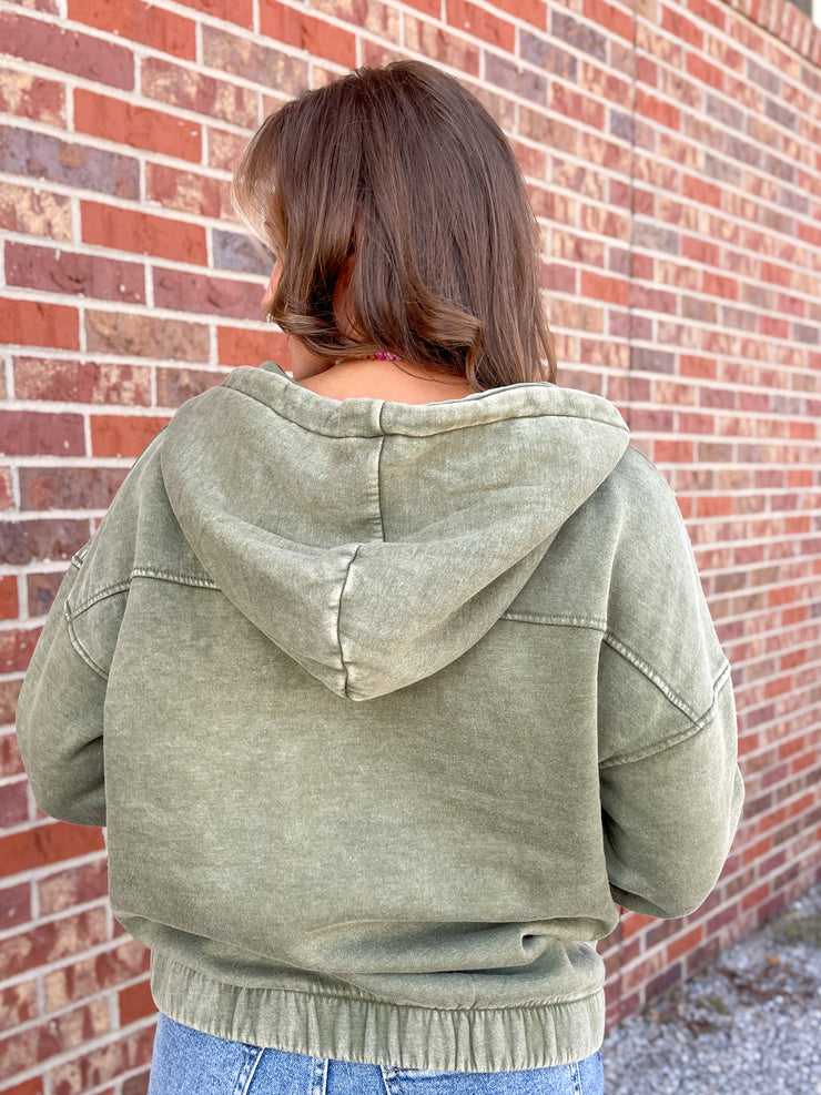 The Haven Pullover-Olive