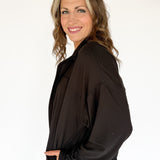 Butter Soft Oversized Jacket- Black