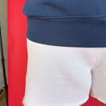 V Neck Piping Top- Navy - Ana Patricia Boutique