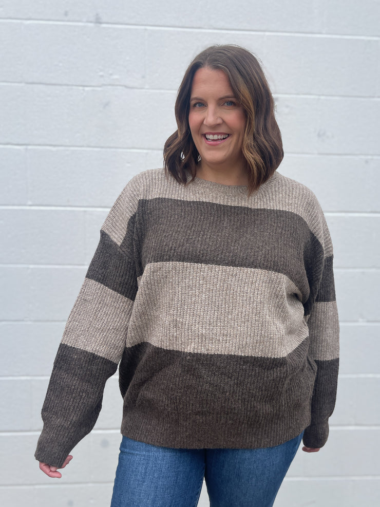 The Drea Sweater- Brown