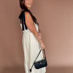 Embroidery Detail Midi Dress- Oatmeal - Ana Patricia Boutique
