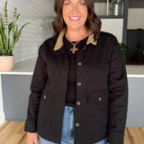 Twill Barn Jacket- Black - Ana Patricia Boutique